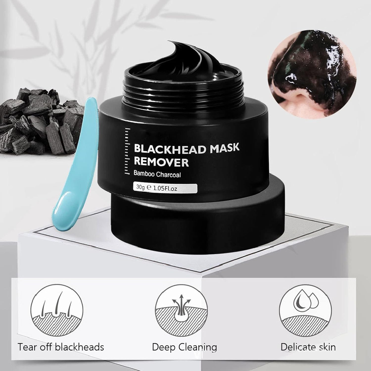 Gentle Cleansing Clay Creams Helps Cleanse Blackheads Shrink Pores And Pimples Nose From Hydrocolloid For Nose Pores Pimples Zits And OilPore Strips To Absorb Nose Gunk Korean Makeup (Black, One Size) : Beauty & Personal Care