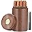 Scotte Cigar humidor case/jar,Leather Cedar Wood Cigar Canister Portable for 12-16 Cigar (Brown)
