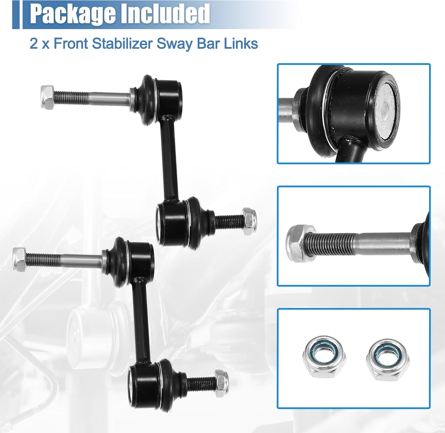 X AUTOHAUX 2pcs Rear Sway Bar Links K750571 for Ford Escape 2009-2012 for Mazda Tribute 2009-2011 for Mercury Mariner Suspension Stabilizer Bar Link 9L8Z5K484A