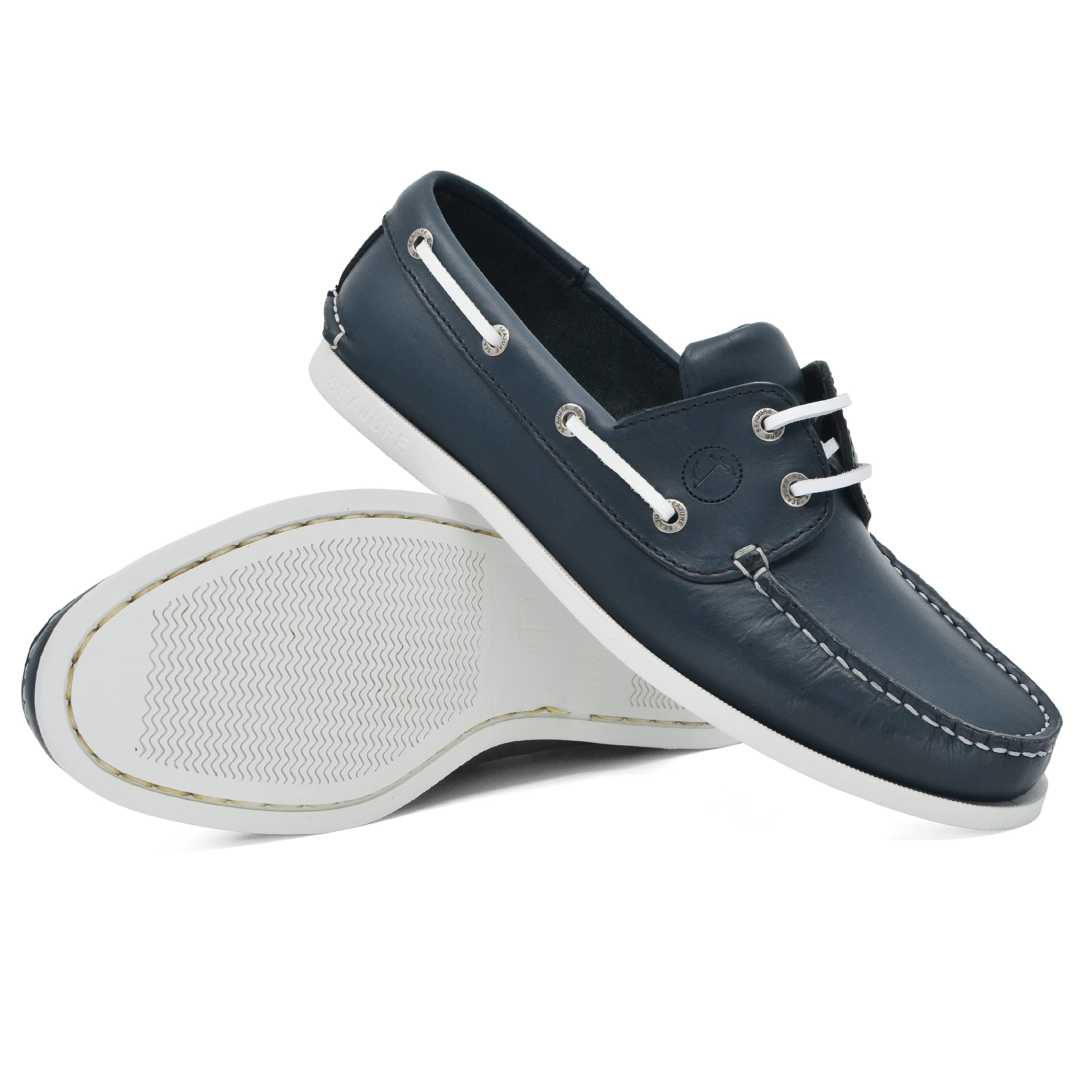 Chaussures Bateau pour Femme Watamu Cuir Bleu Marine