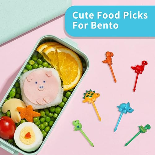 Miniatura 5 de Palillos de comida para niños, palillos de frutas y frutas, divertidas selecciones de comida para niños para caja bento, accesorios de almuerzo
