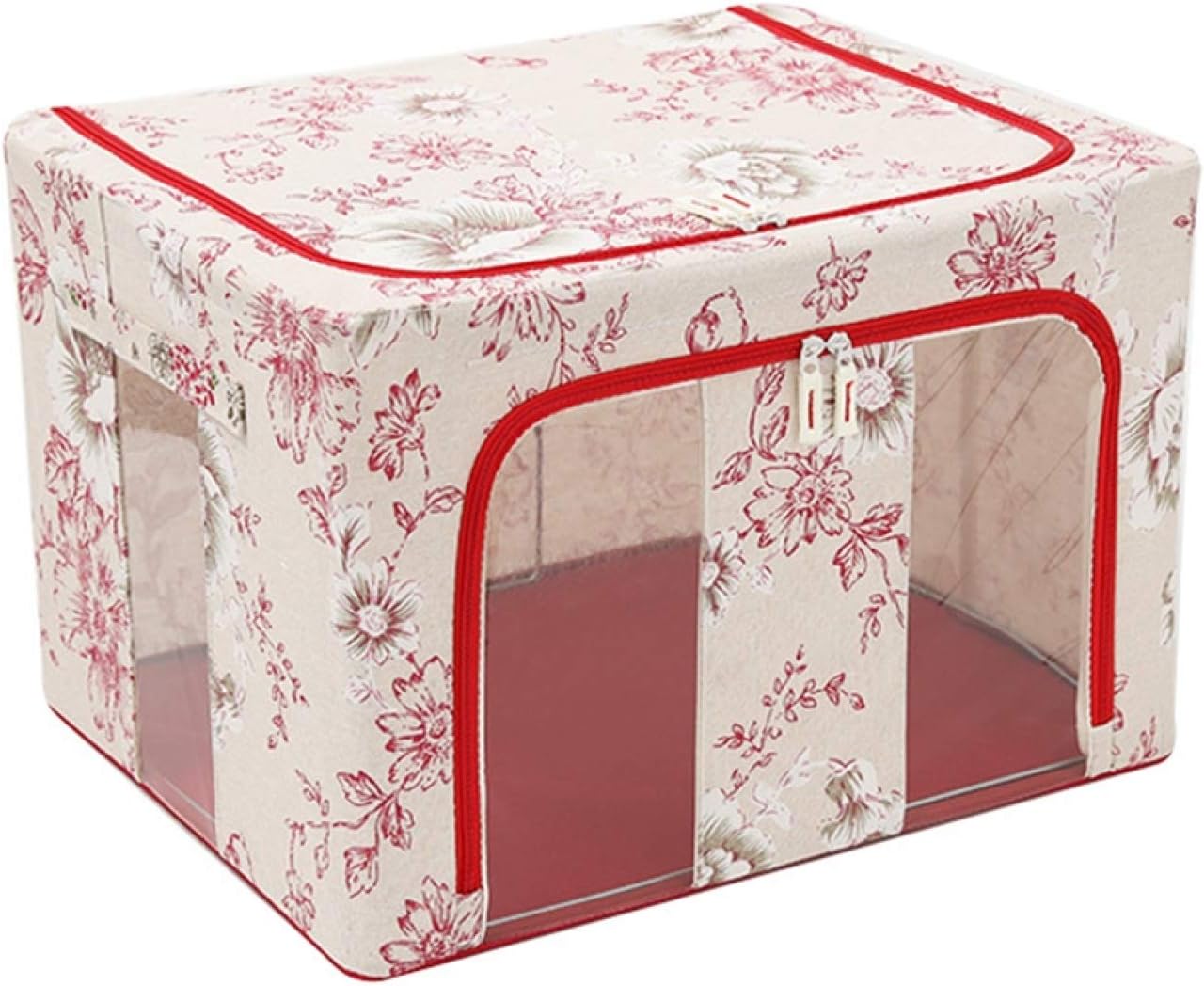 収納ボックス 衣類 ふた付き 大容量 折りたたみ おしゃれ おもちゃ箱 収納箱 北欧 綿麻 洗える ベッド下 収納ケース 書類 衣類収納 ふたつきボックス 不織布 スタイル 寝室 クローゼットに適用 雑物 取手付き 防塵 66l 1 衣装ケース