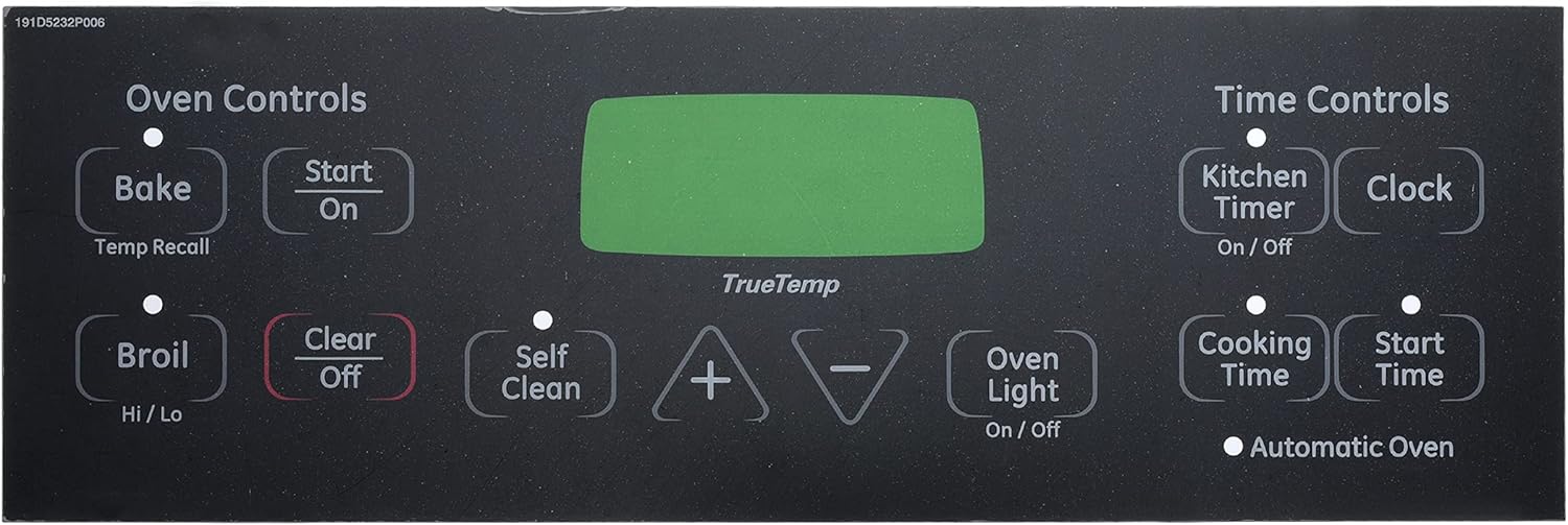 Replacement for WB27T11005 Faceplate Graphics Overlay Range