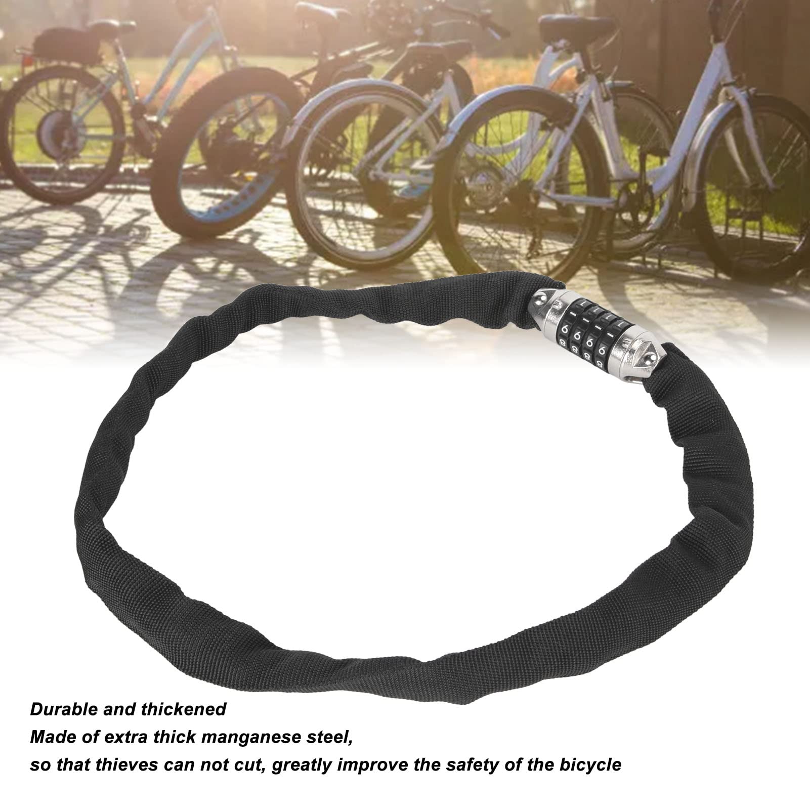 Amazon.com: Bike Chain Lock 5 Digit Combination Bicycle Chain Lock
