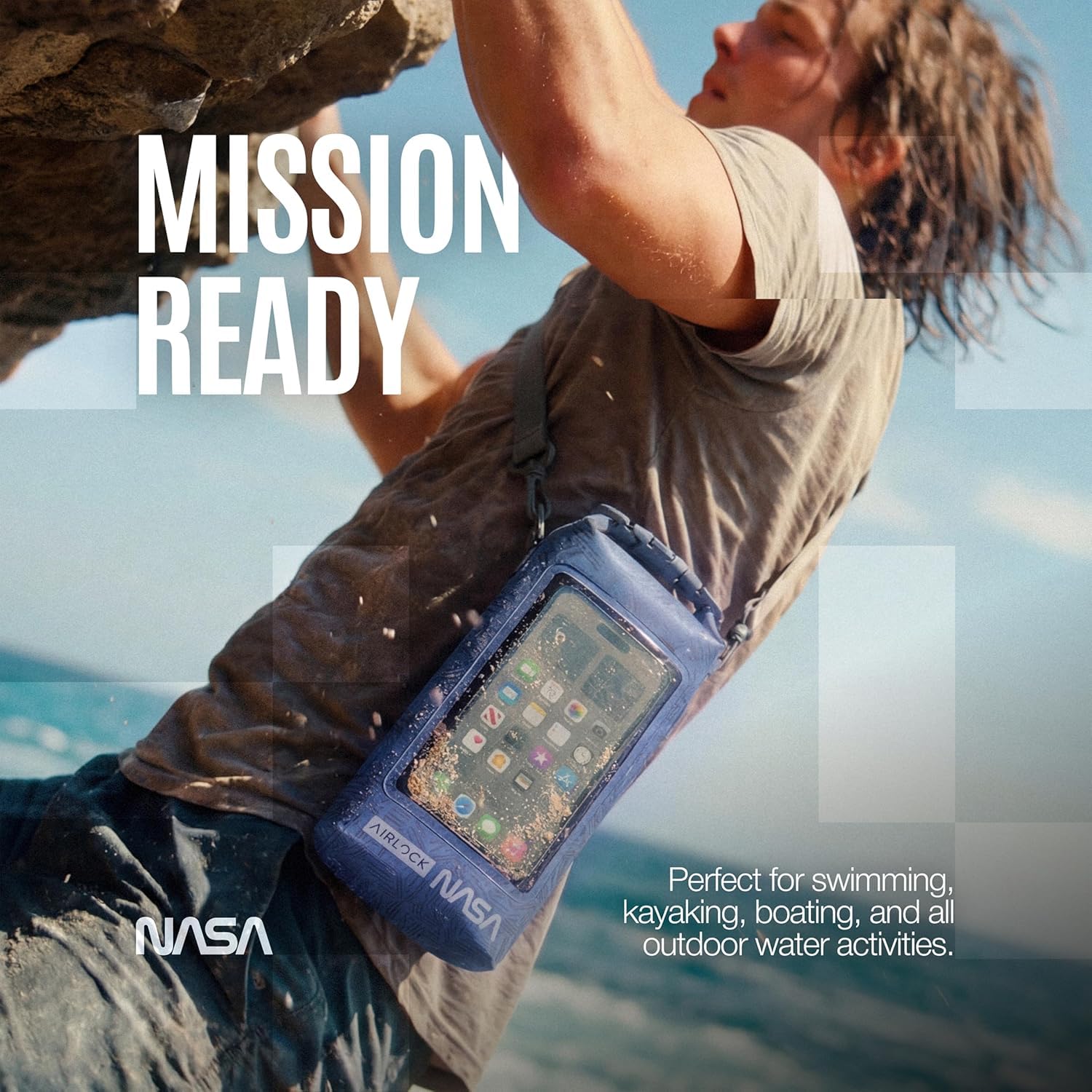 NASA Wodoszczelny Worek Dry Bag – AirLock™, IP68, zintegrowane etui na telefon (2L)