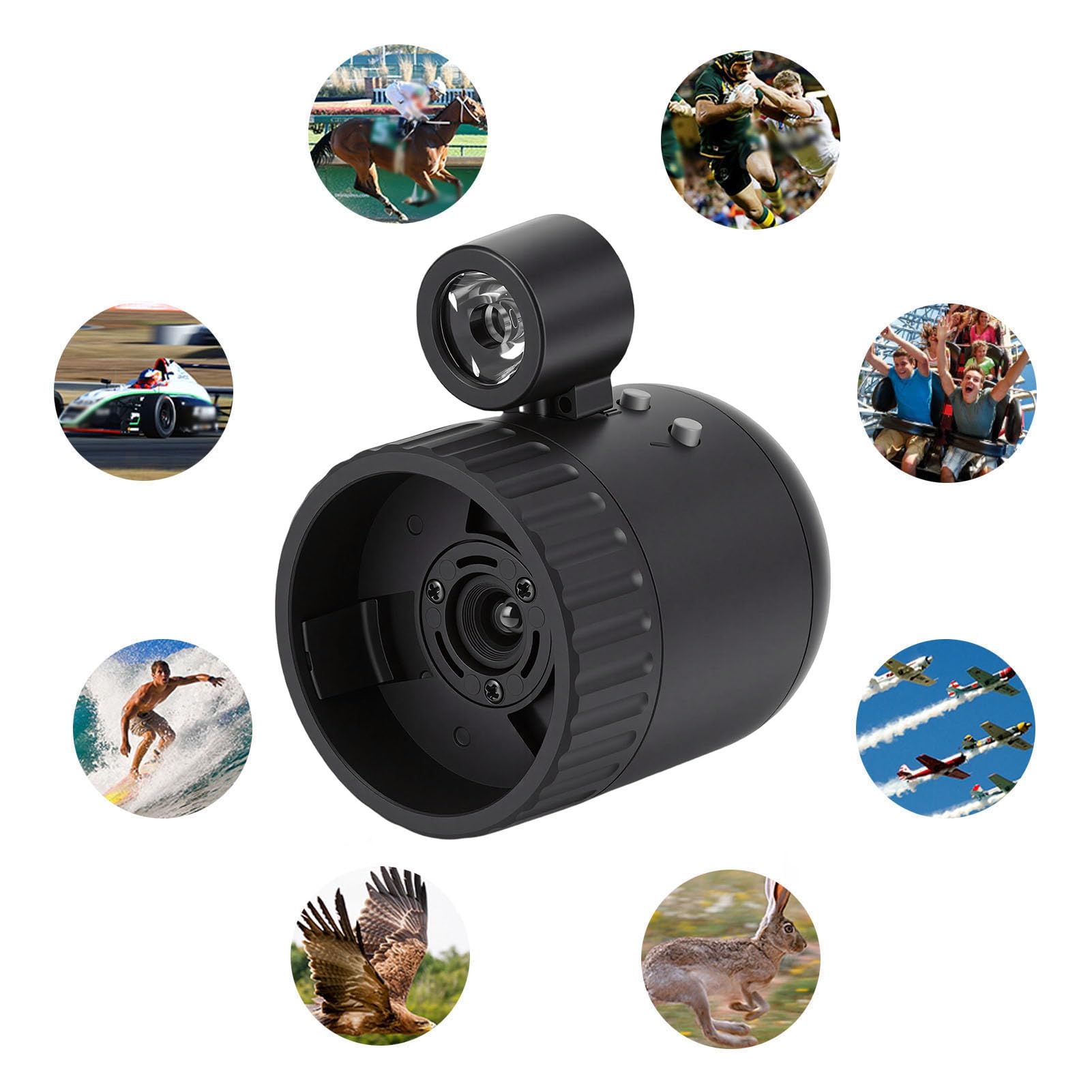 Naroote Oculaire Numérique, Télescope Monoculaire Portable, Visionneuse Optique électronique avec 1 Zoom 10X et Batterie 1200 MAh, Idéal pour Le Camping, l'observation Nocturne et la Faune, 1,54