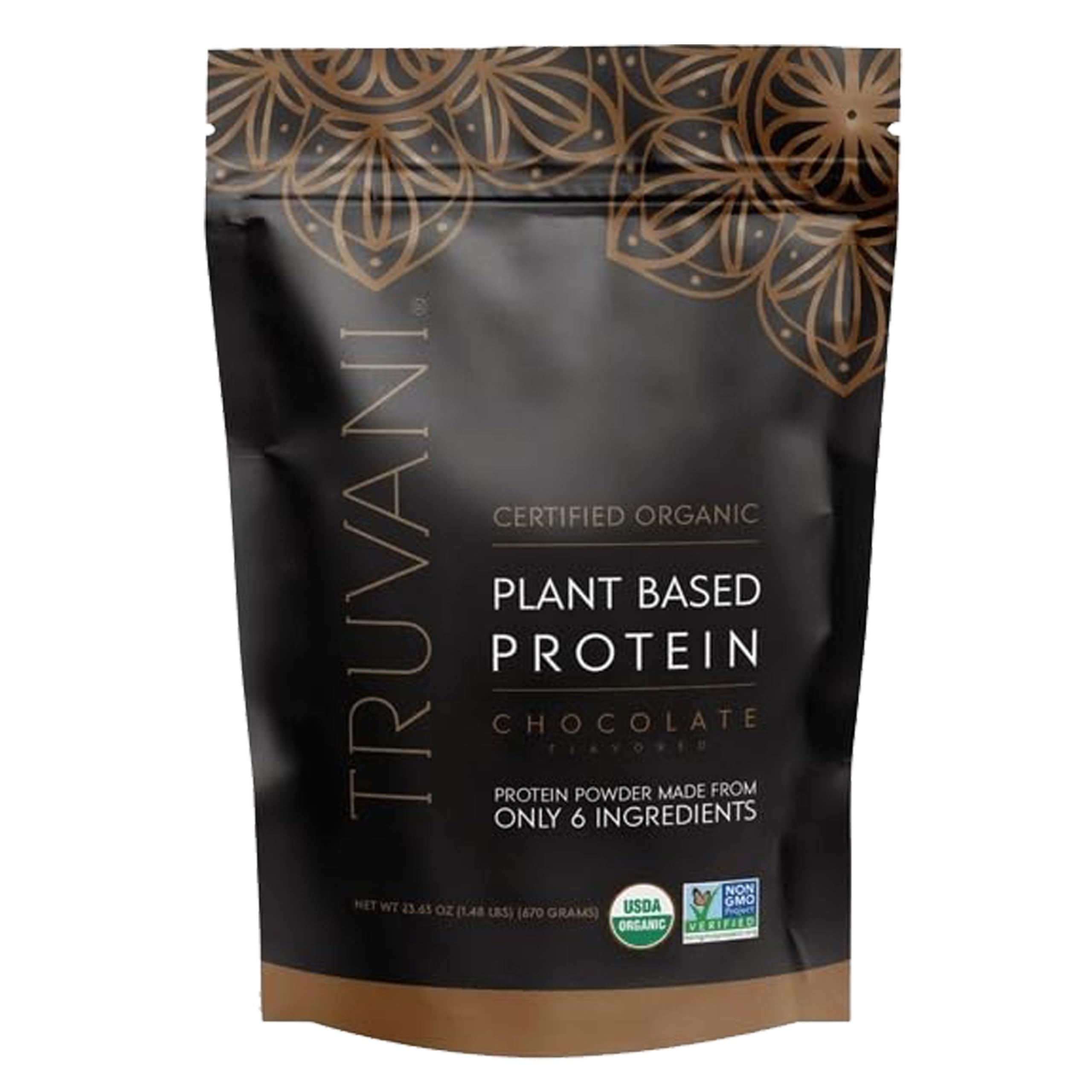 Truvani Plant Based Protein Powder, Chocolate, 20 Servings