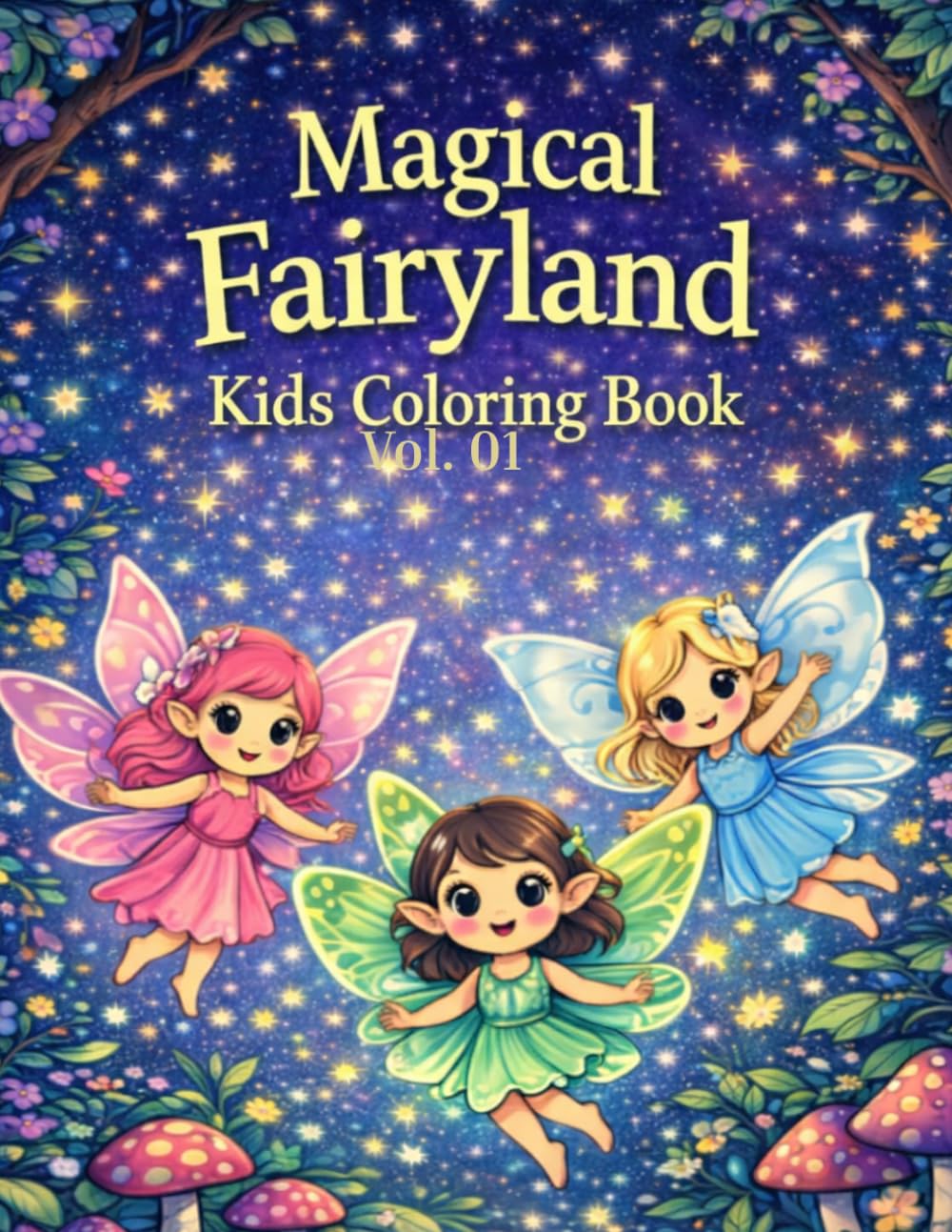 Magical Fairyland: A Tropical Fairy Coloring Book for Kids (Mystical Butterfly Fairies of Brazil)