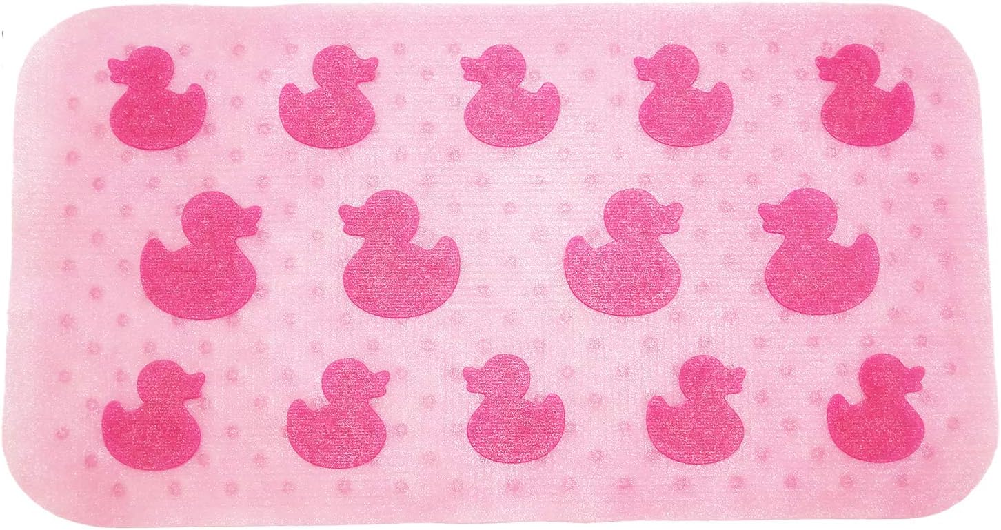 Aprice Non Slip Baby Bathtub Mat Toddler Shower Kids Bath Tub Mat Pink Duck