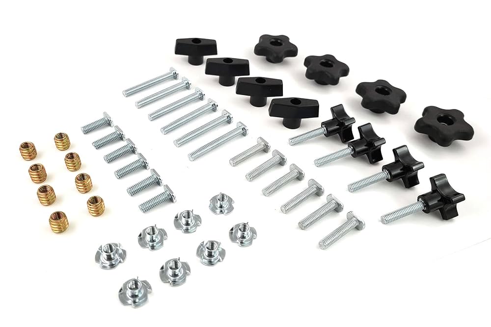 LEGLOCK テクニックDVD5枚組 129 Piece Jig Fixture T Track Hardware Kit 1/4 20 Threads