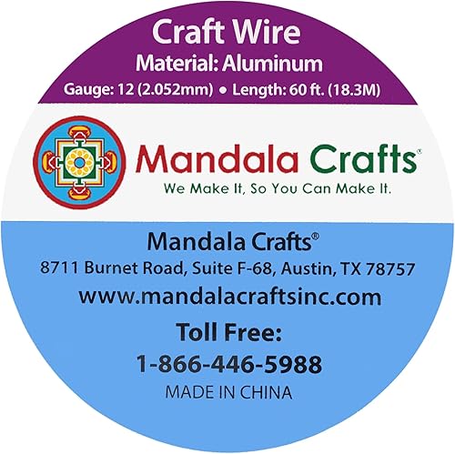 Miniatura 624 de Mandala Crafts - Alambre de aluminio anodizado de calibre 22 para hacer joyas - 121.92 m de alambre flexible de color en tonos pastel - Flexible