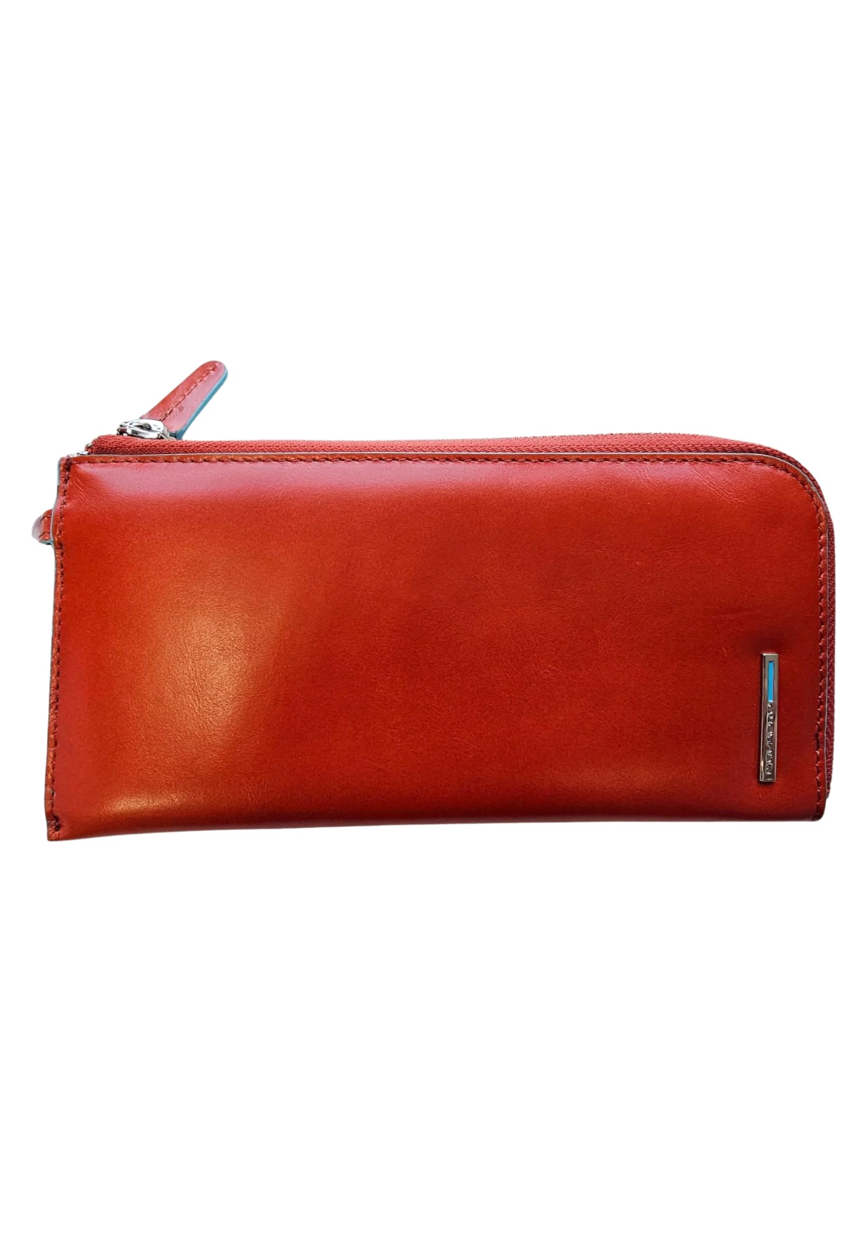 PIQUADRO Bustina Pochette Portadocumenti Orizzontale per Donna, Pelle di Vitello Cuoio, 20x10x2 centimetri