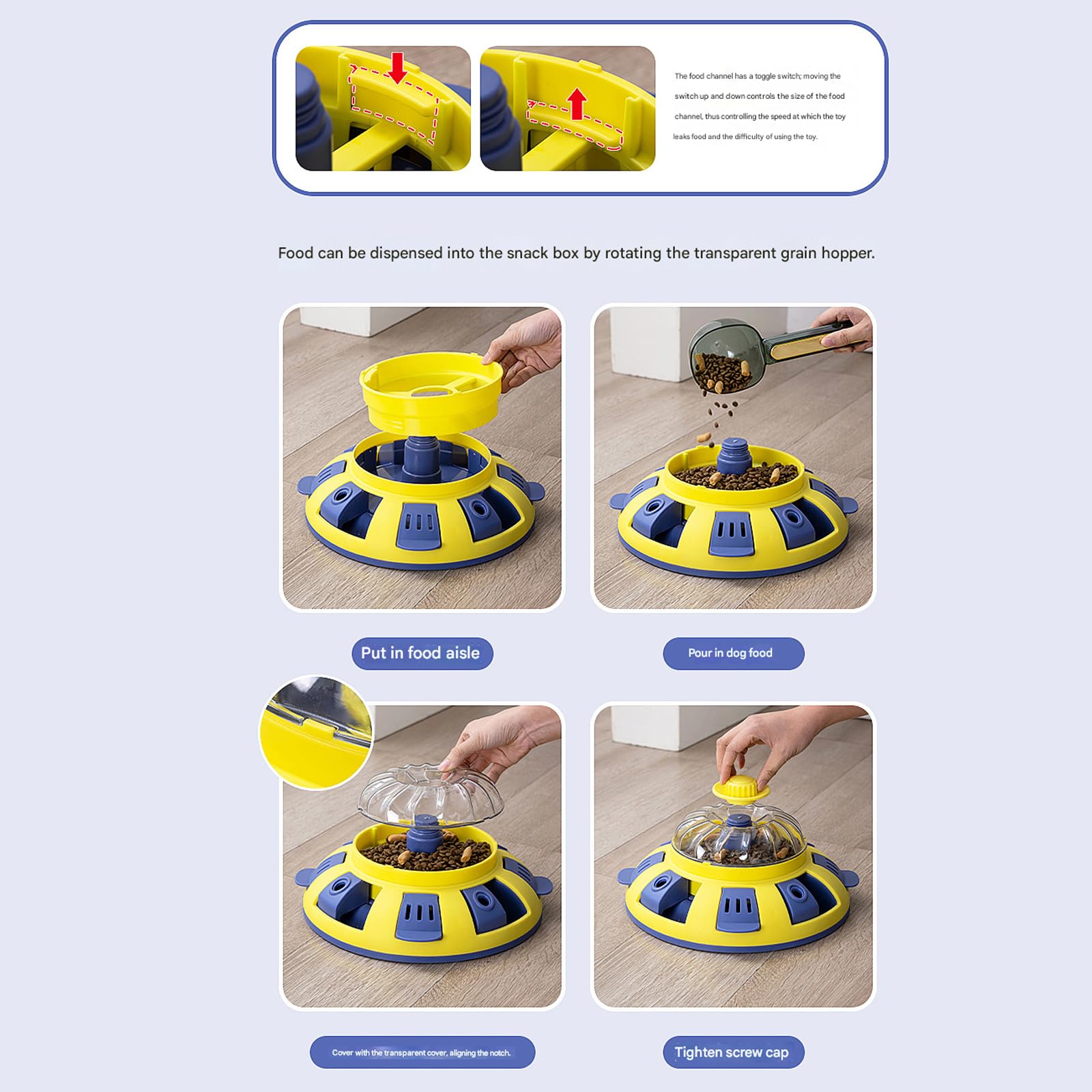 Jouet intelligent pour chien avec espace de récompense visible pour promouvoir les habitudes et les activités de réflexion