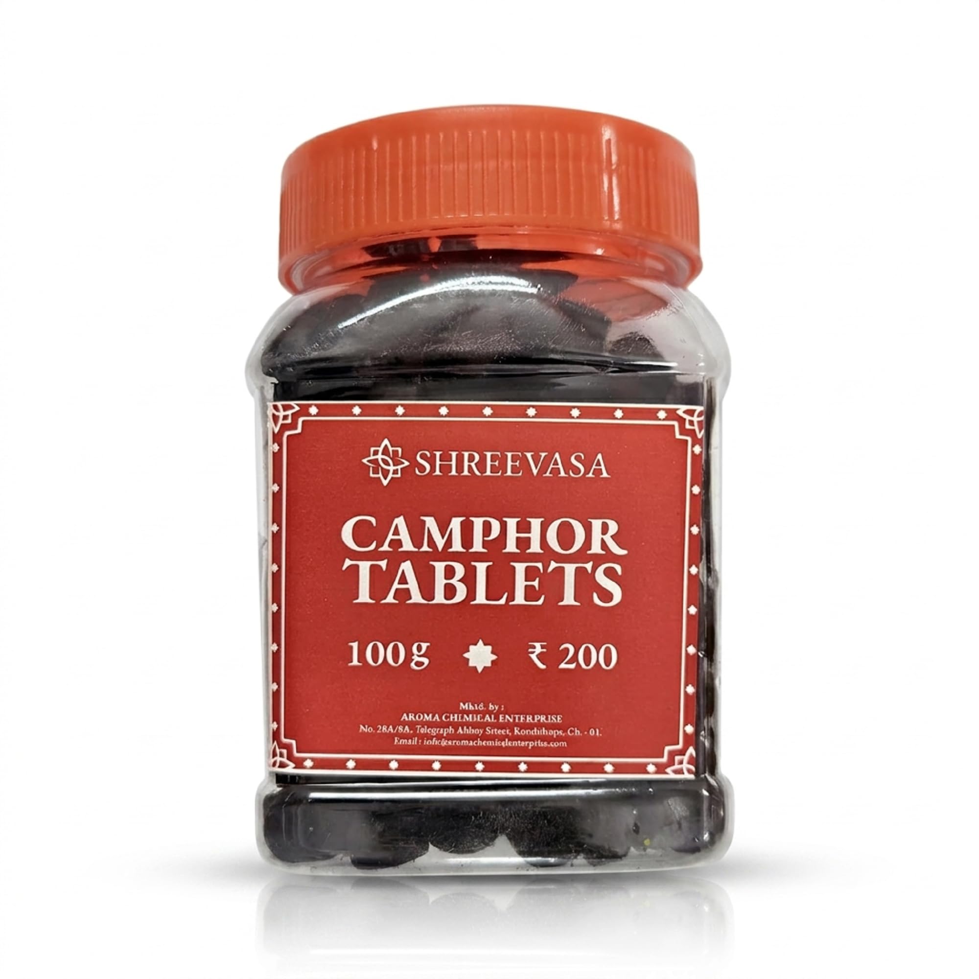 Black Bhimseni Camphor Tablet 100g | 100% Pure Natural Pacha karpooram for Pooja Havan Spiritual Meditation and Aromatherapy with Long-Lasting Aroma | Sweet Fragrance-image-43
