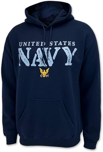 Armed Forces Gear Navy Stamp Logo Hood Navy