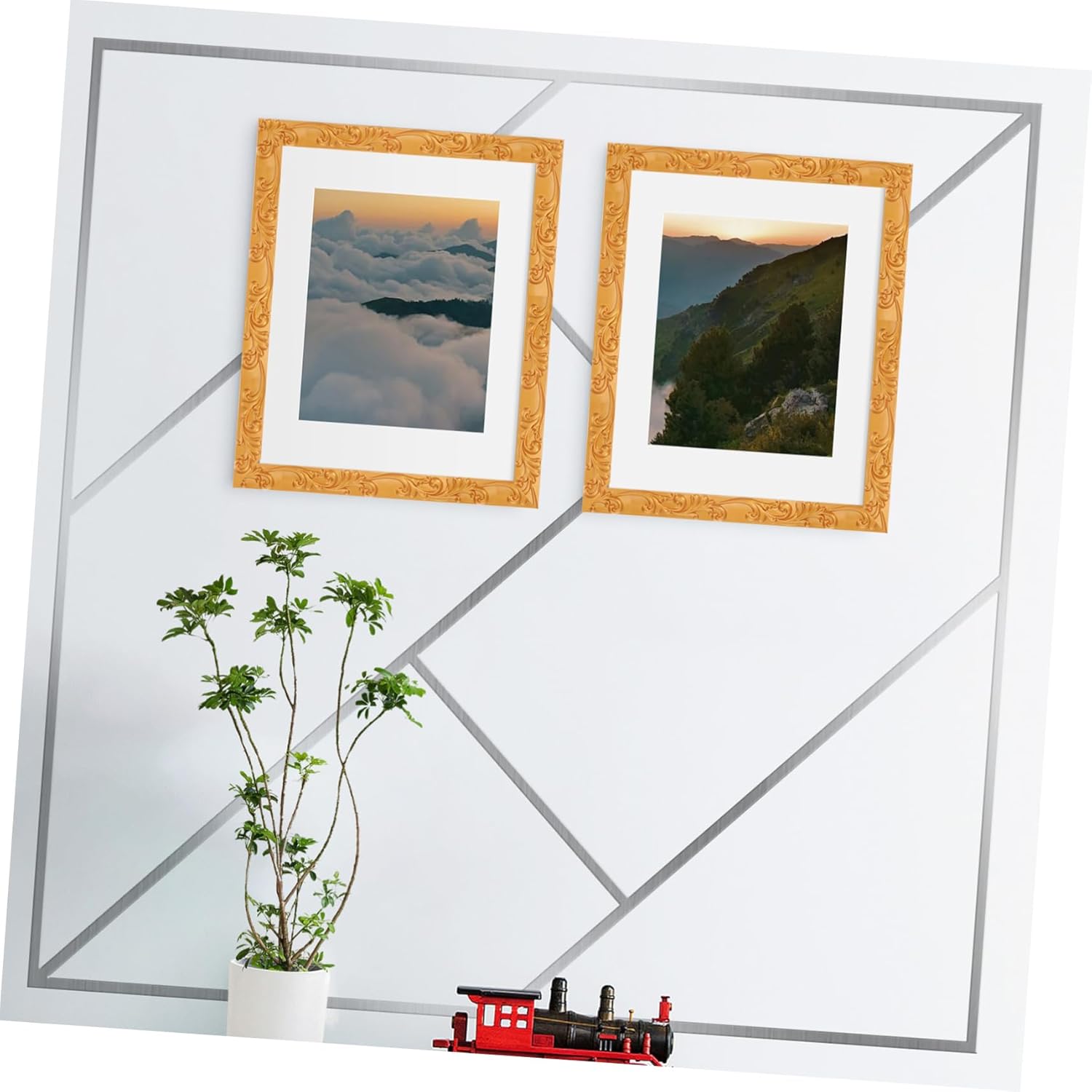 5m Self-Adhesive PVC Flexible Molding Wall Trim for Decorative Edging for Mirrors and Ceilings Easy Installation Home Decor