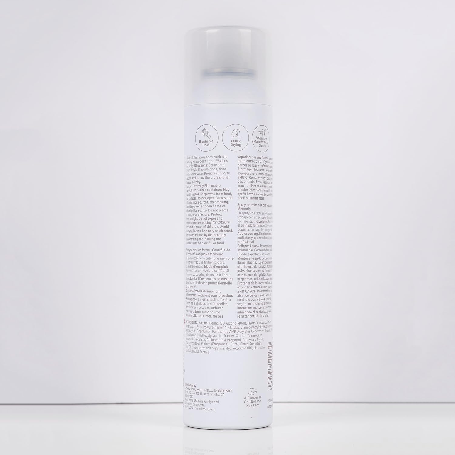 Paul Mitchell Worked Up Hairspray, Static Control, Memory + Flexible Hold, For All Hair Types, 9.4 oz - Image 7