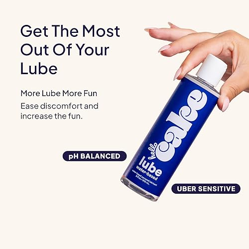 Miniatura 5 de Hello Cake Lubricante a base de agua, lubricante para equilibrar el pH, lubricante personal no pegajoso y duradero, libre de glicerina, colorantes,