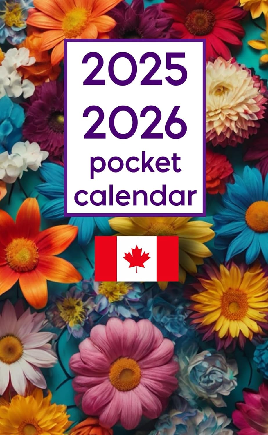 Pocket Calendar 20252026 Canadian Small Size 2 Year Monthly