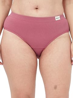 ZELENA Cotton Broad Rib Mid Rise Hipster for MOM | Comfortable & Soft Maternity Panty for Women with 3 Layer Extra Absorbe... Price In India