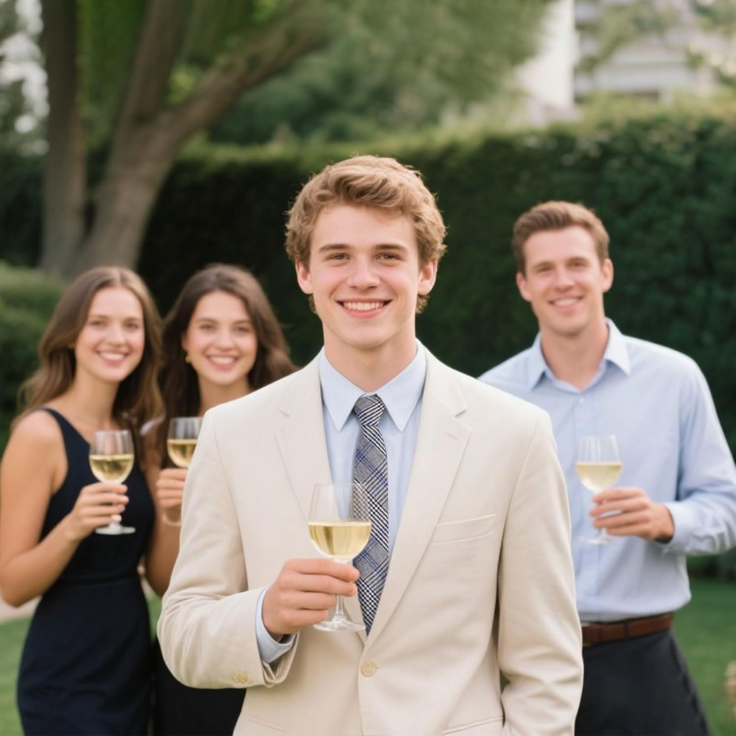 Striped Ties for Men, 2.36" Plaid Mens Tie Skinny Men's Neckties for Business Graduation Party Wedding - Image 5