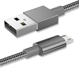 Micro USB Cable Braided USB A to Micro Charge Cable Android Charger Cable Data Sync Cord Compatible with Samsung Galaxy J7,S7,S6,Kindle Fire,Fire HD Tablets, HTC,LG,Moto,Huawei (1 Metre)