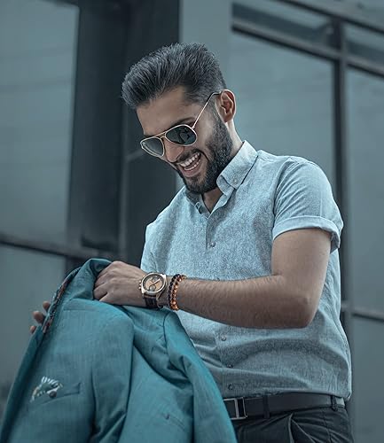 Miniatura 3 de BOMAIL 12 pulseras de piedras preciosas semipreciosas naturales, pulseras redondas de cuentas de 0.315 pulgadas para hombres y mujeres, pulseras