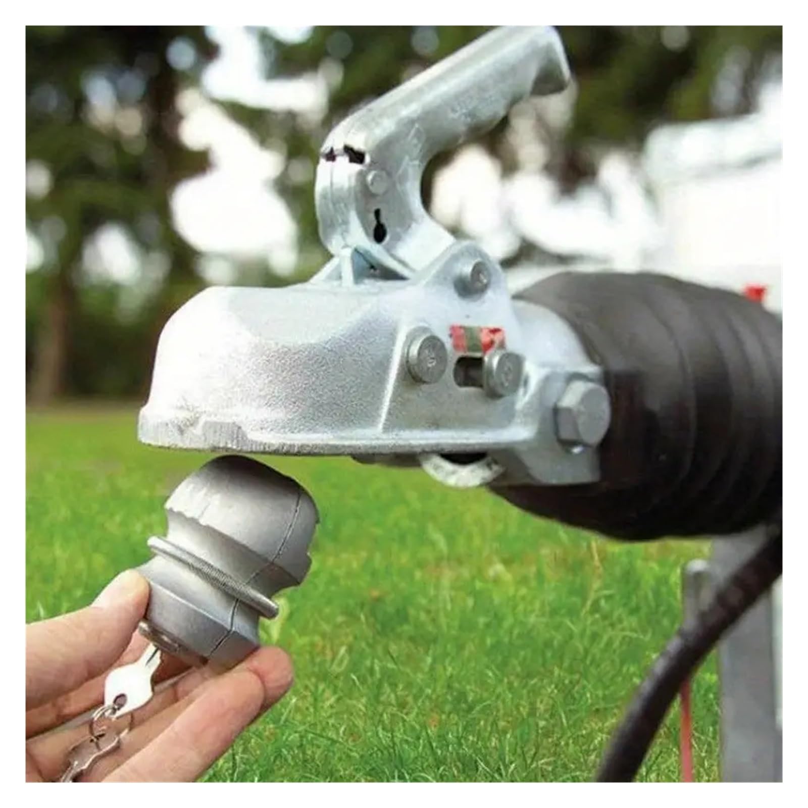Einsetzbare Kupplungssperre, Kugelsperre, Anhängerkupplung, Wohnwagen, Diebstahlsicherung, Anhängerkupplung, 50 Mm, RV-Schloss, Anhängerzubehör