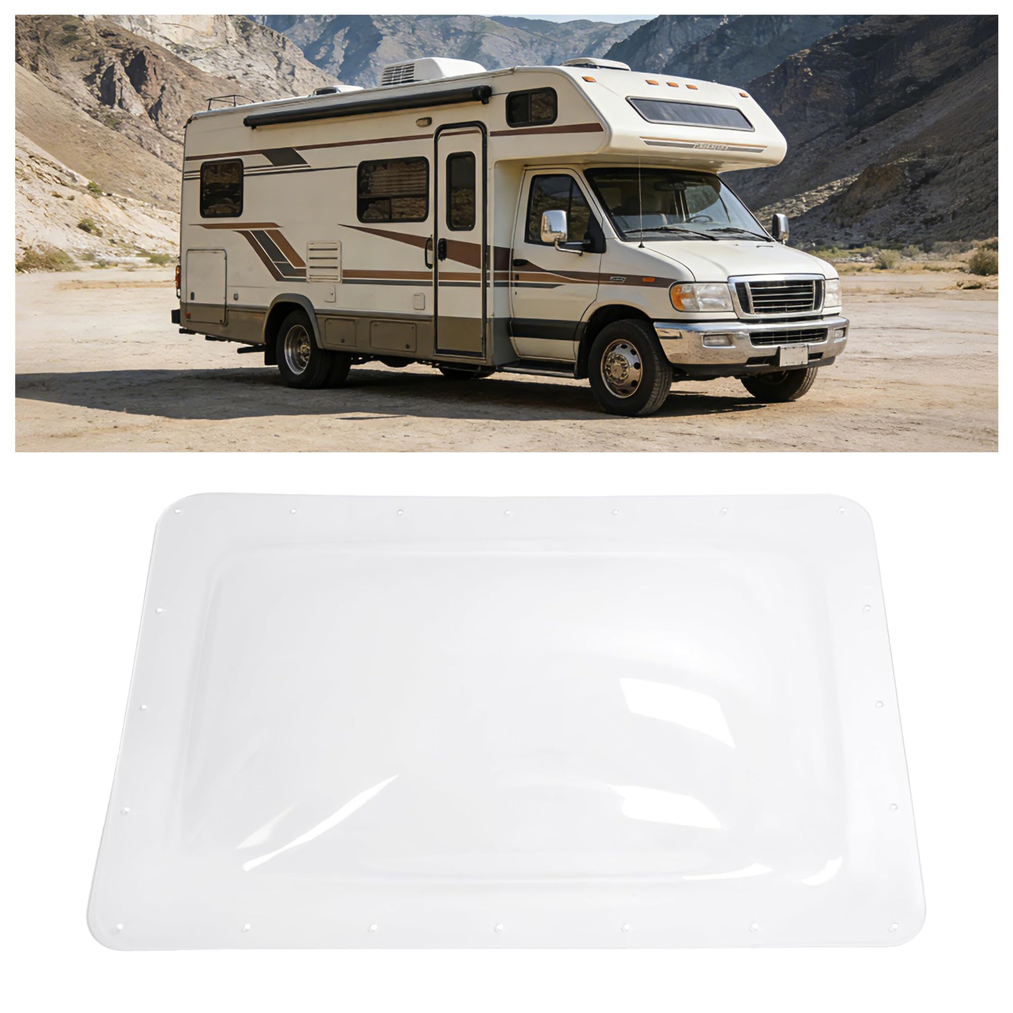 HECASA 17-7/8" x 26"x 4-3/8" RV Skylight Cover