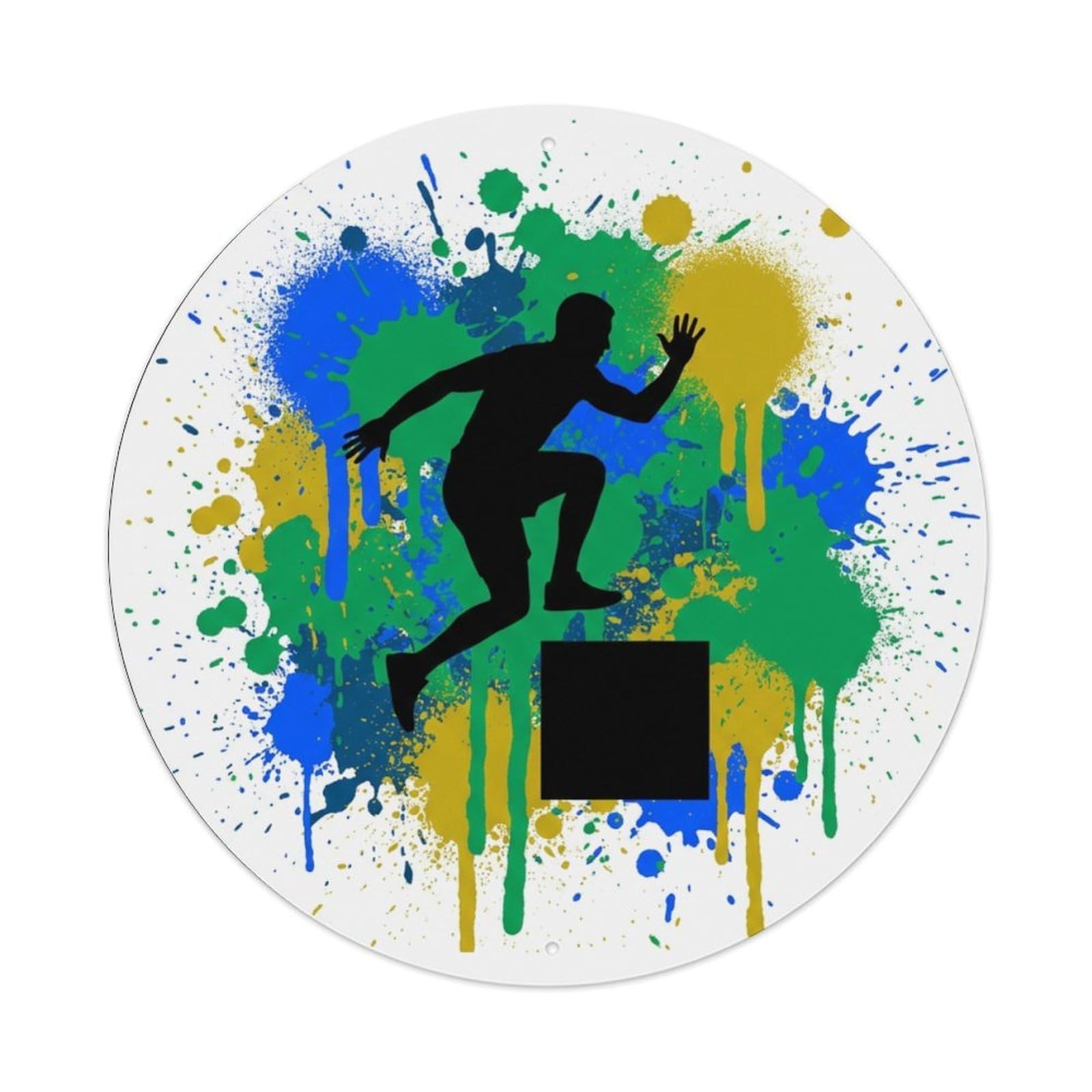 Fyrn Style Metal Tin Sign Gym Fitness Workout Motivation Exercise Box Jump