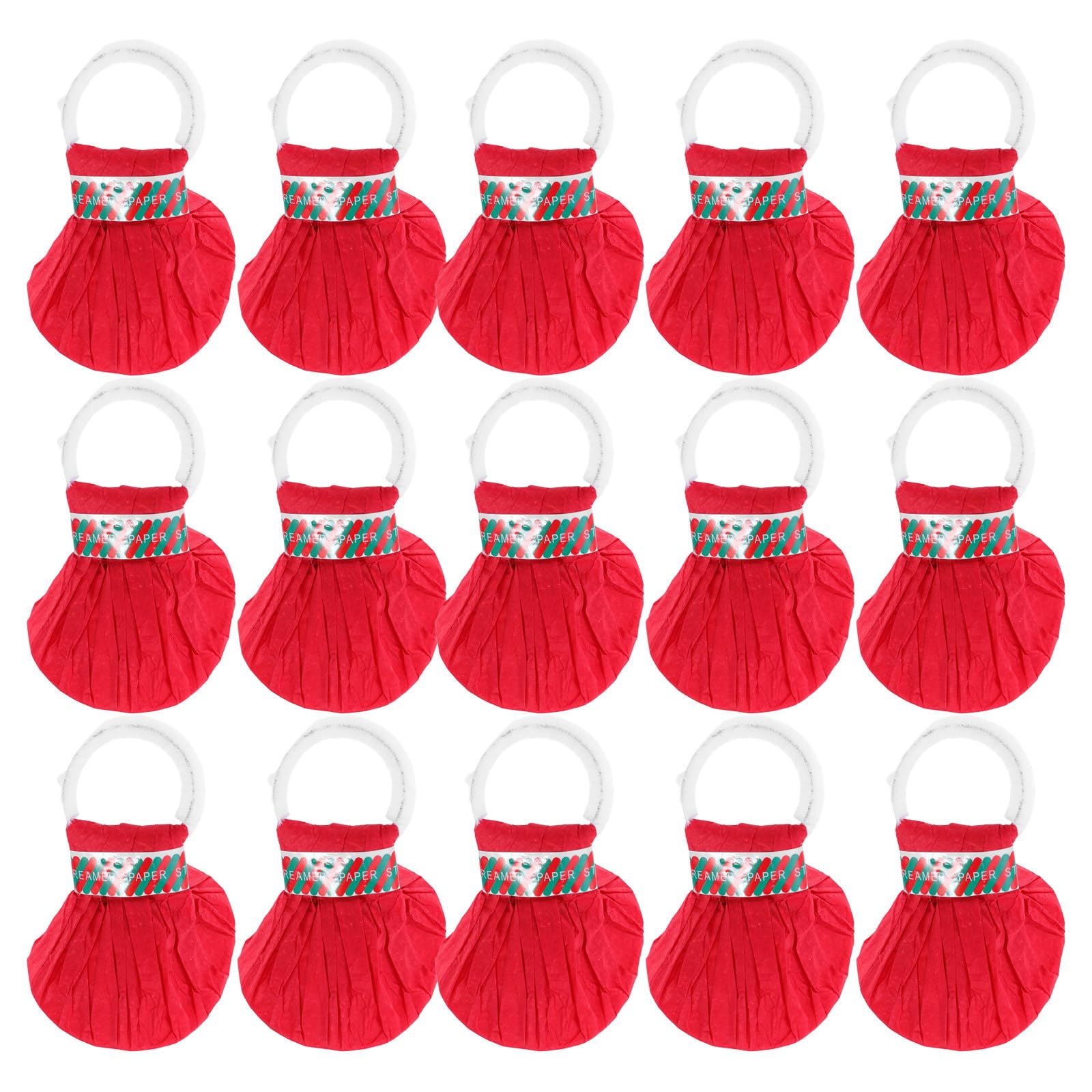 Toyvian 75 Piezas Serpentinas Lanzadas a Mano Rojas de Papel para Fiesta y