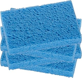 Sponges Kitchen，Cellulose Sponges, Compressed Kitchen for Household Use，for Dishes, Kitchenware, Cleaning for The Shower，Reusable，Save Space (4, Blue)