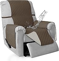 Vista 48 de ISSUNTEX Fundas de Sofá de Doble Protección 100% Impermeables para Sala de Estar, Fundas de Sofá para Sofá de 3 Cojines, Protector de Muebles