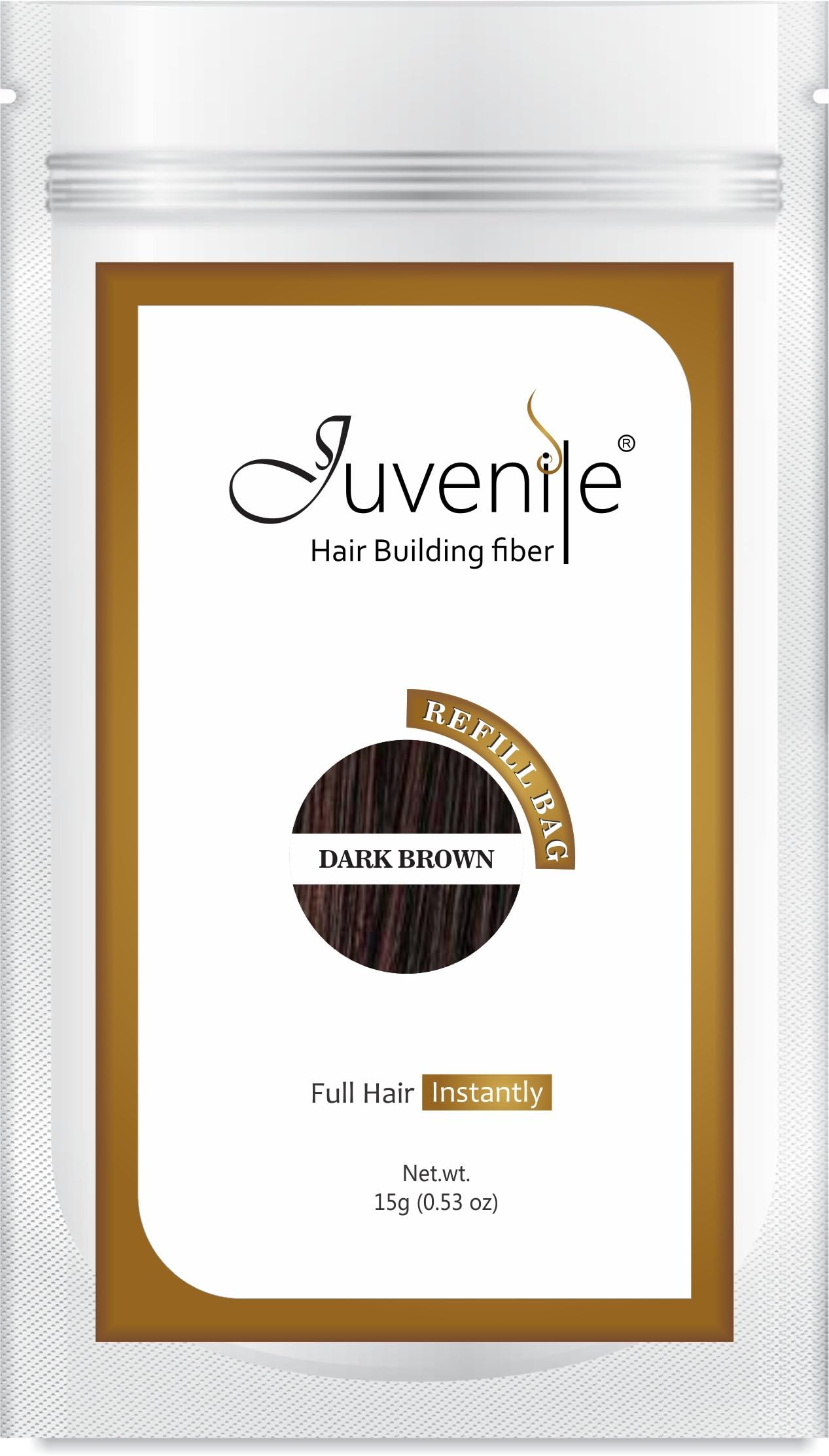 Hair Building Fiber Dark Brown 15 Gm For Instant Hair