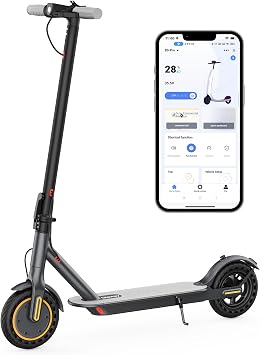 Qlaway 10/8.5" E Scooter for Adults 19 MPH Sport Escooter 350W Motor, Electric Scooter 15-22 Miles Range, Bearing 265 LBS/APP Control