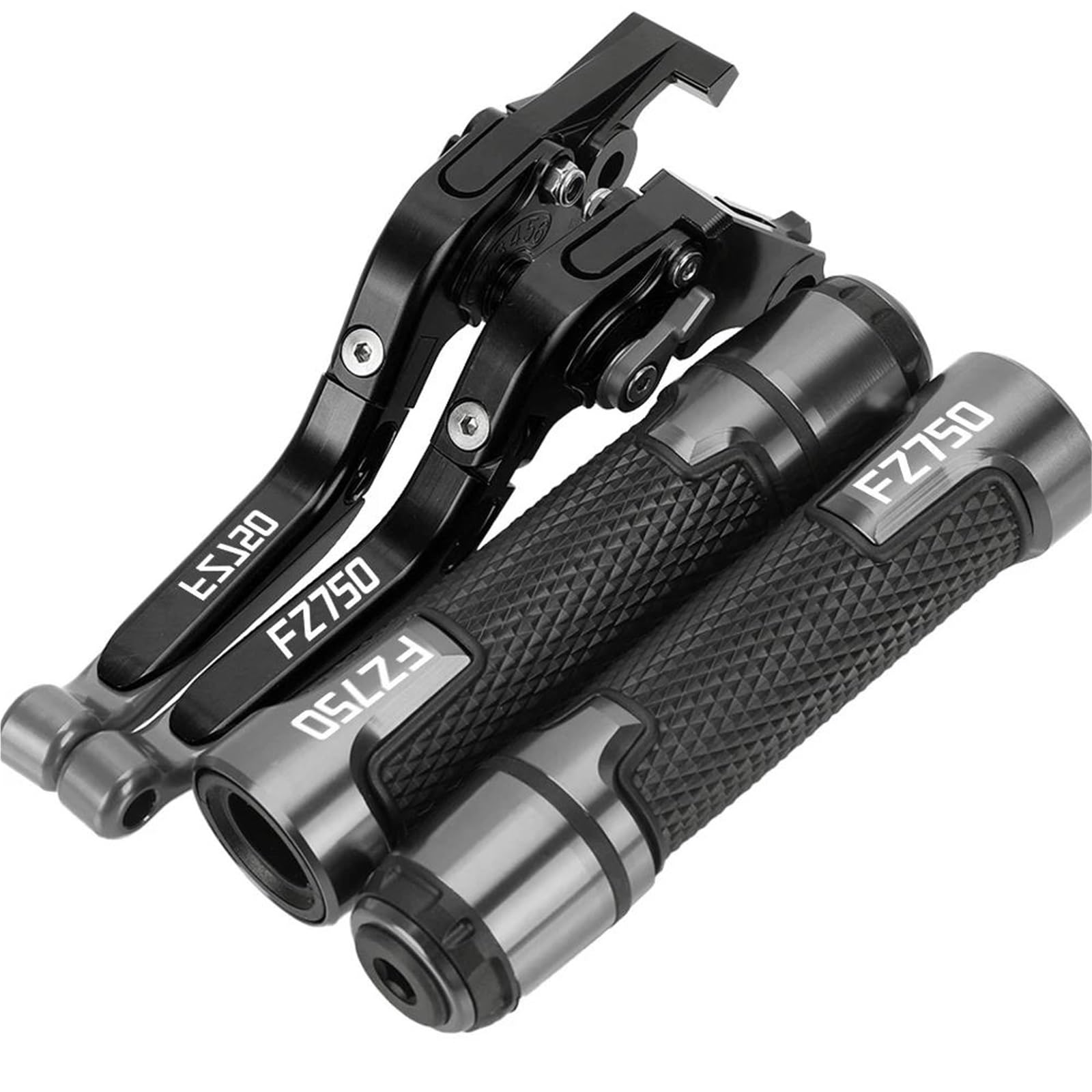 GQUIKGW Replace Brake Clutch Levers Motorcycle Parts Handles Adjustable Folding Extendable for Y-AMAHA FZ750 FZ 750 1985 1986 1987 1988(Black3)