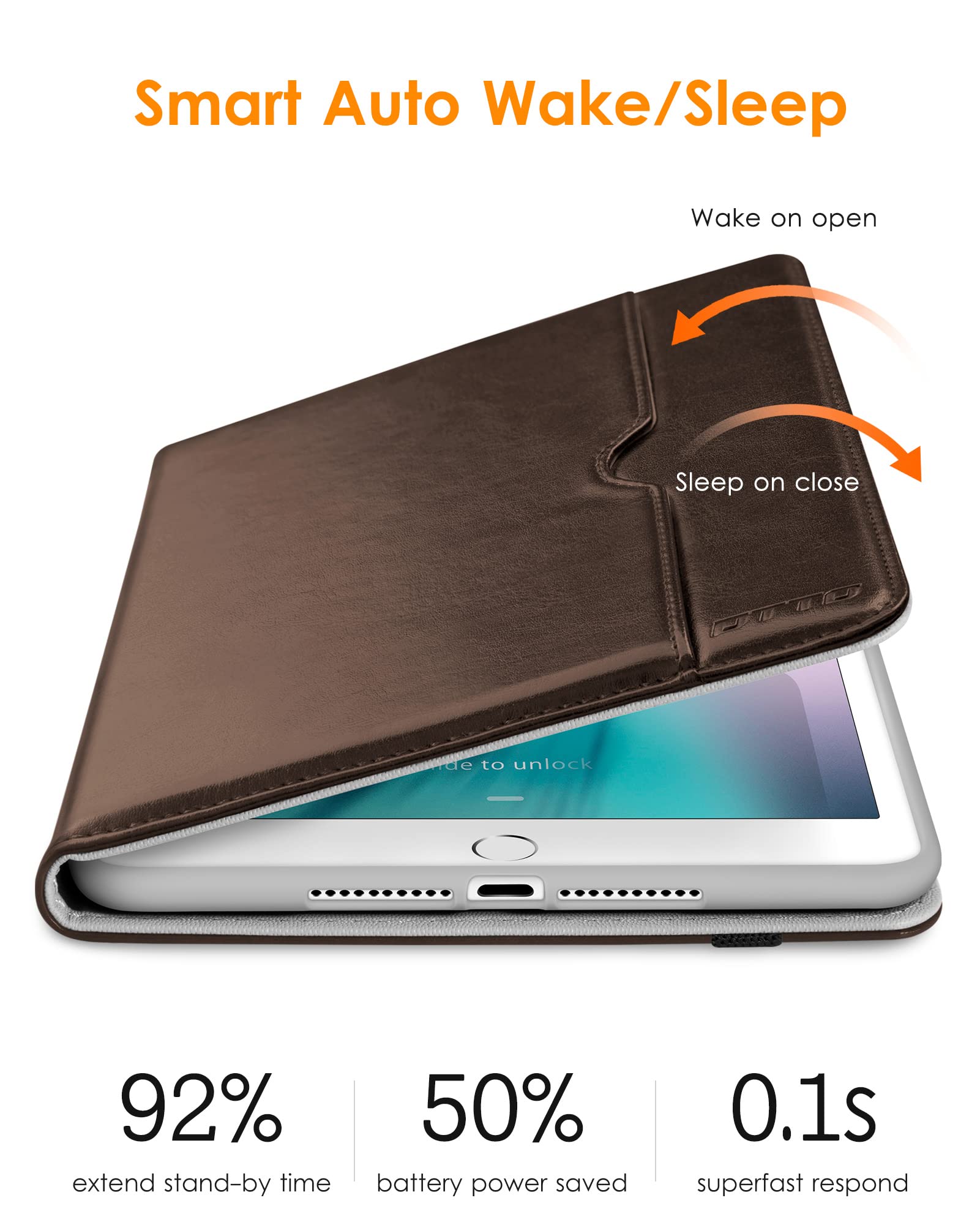 Amazon.co.jp: DTTO iPad Mini 4ケース プレミアムレザーフォリオ