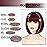 WERD Short Wine Red Bob Wig with Bangs, Straight Burgundy Wig Bob for Women, Short Straight Natural Looking for Daily and Party