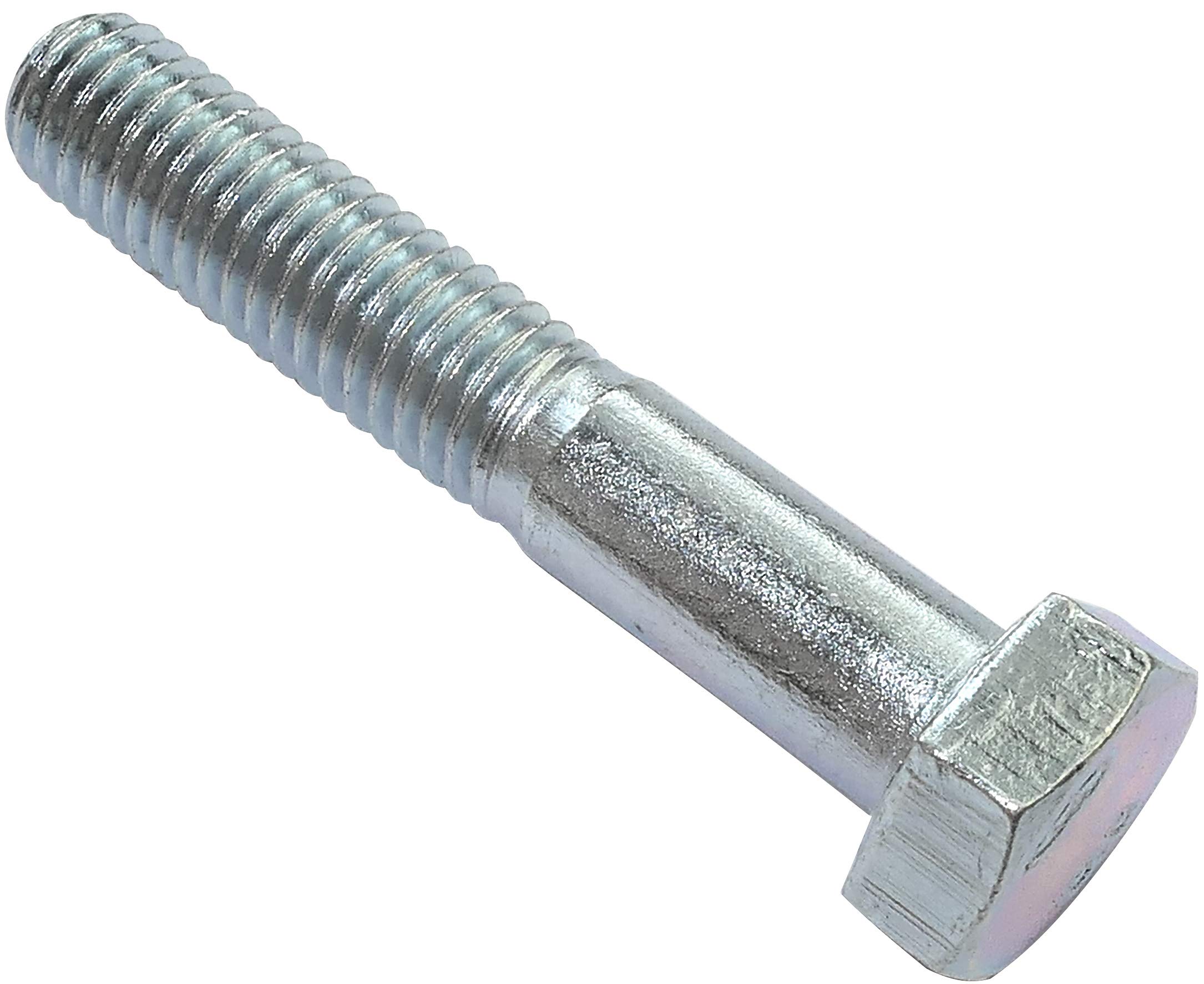 AERZETIX - Juego de 50 piezas - Pernos M8x45 parcialmente roscados - Cabeza Hexagonal - Ø8x45mm - DIN 931 - Clase 8.8 - Acero galvanizado - Bricolaje - Herramienta de montaje/Ferretería - C47509