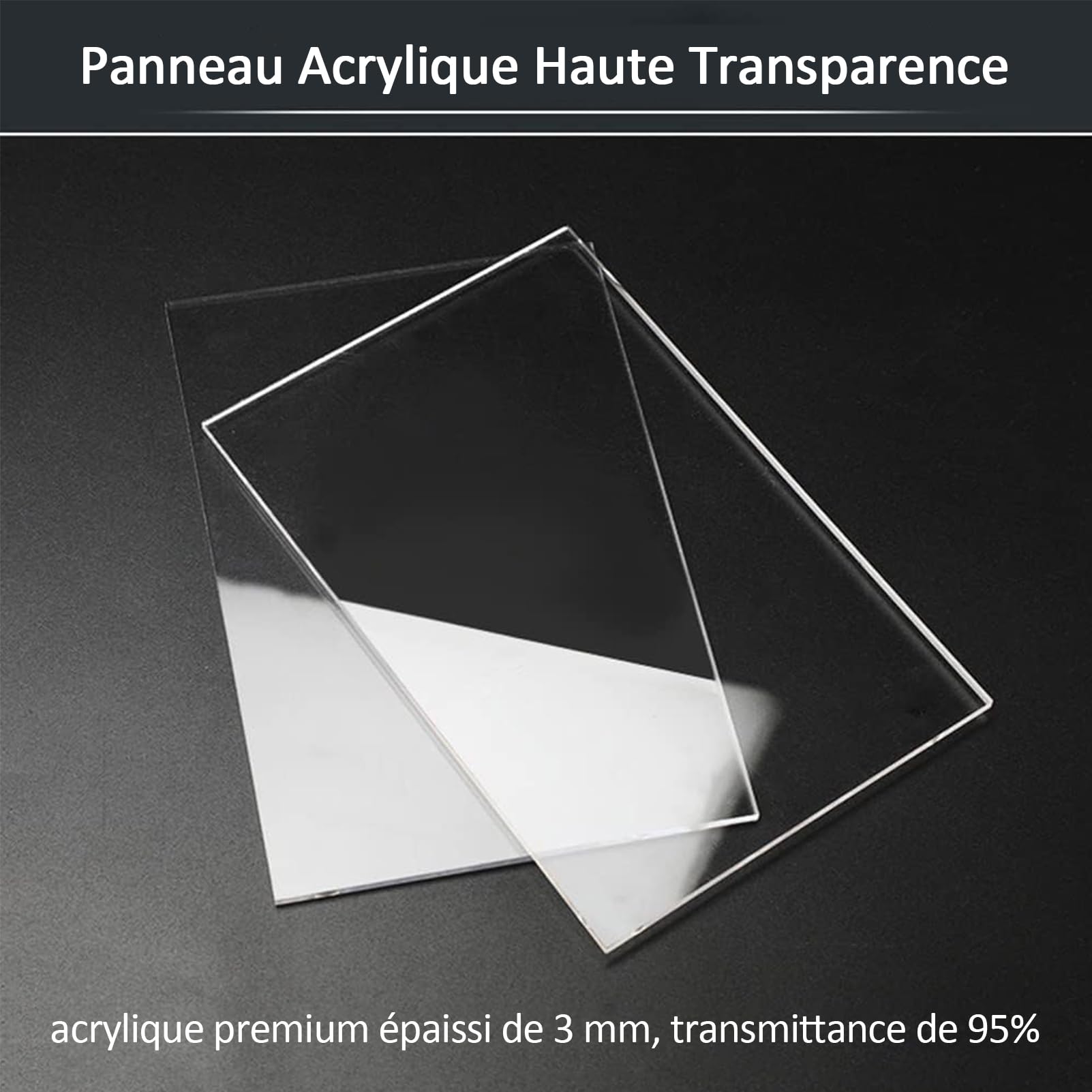 Vitrine Acrylique avec Base Noire, Assembler la boîte à poussière de la boîte Acrylique de comptoir pour l'action Figurines Jouets, Collectibles, Stockage à Domicile (15x40x55cm)