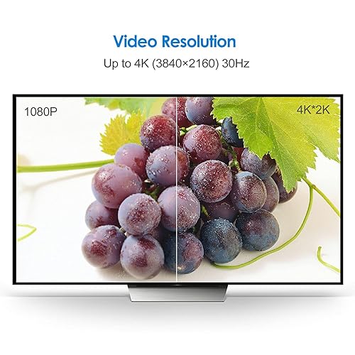 Miniatura 5 de Rankie Cable mini HDMI a HDMI compatible con Ethernet 3D y retorno de audio 6 pies