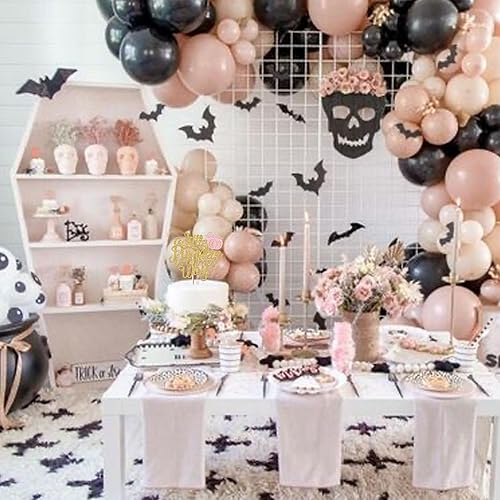 Miniatura 4 de 1 paquete de decoración para tartas con purpurina con temática de otoño, revelación de género, selección de pastel de calabaza, decoración de pastel