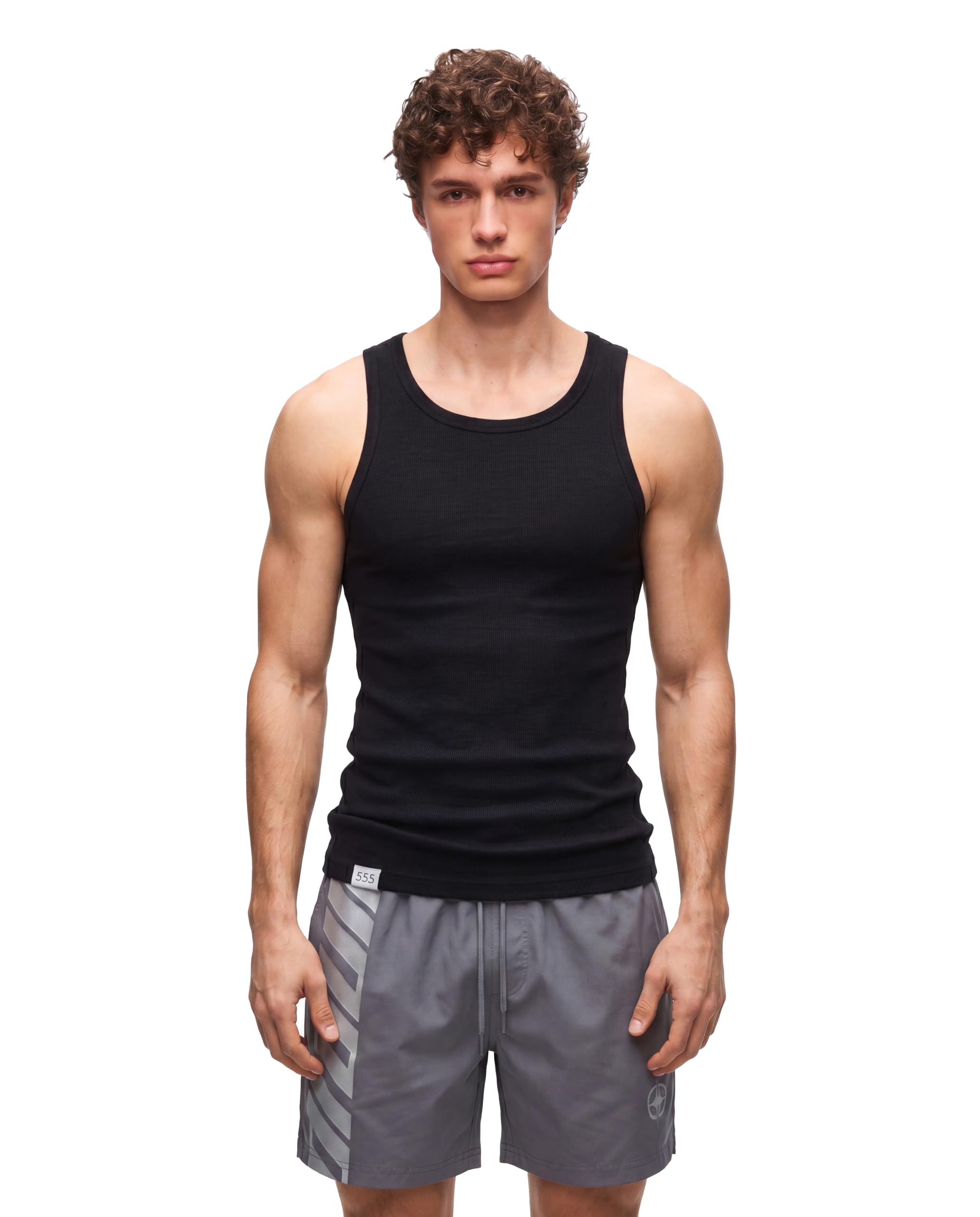 Men’s Cotton Athletic Ribbed Vest | Sleeveless Gym Tank Top | Slim Fit Essential Innerwear-image-5