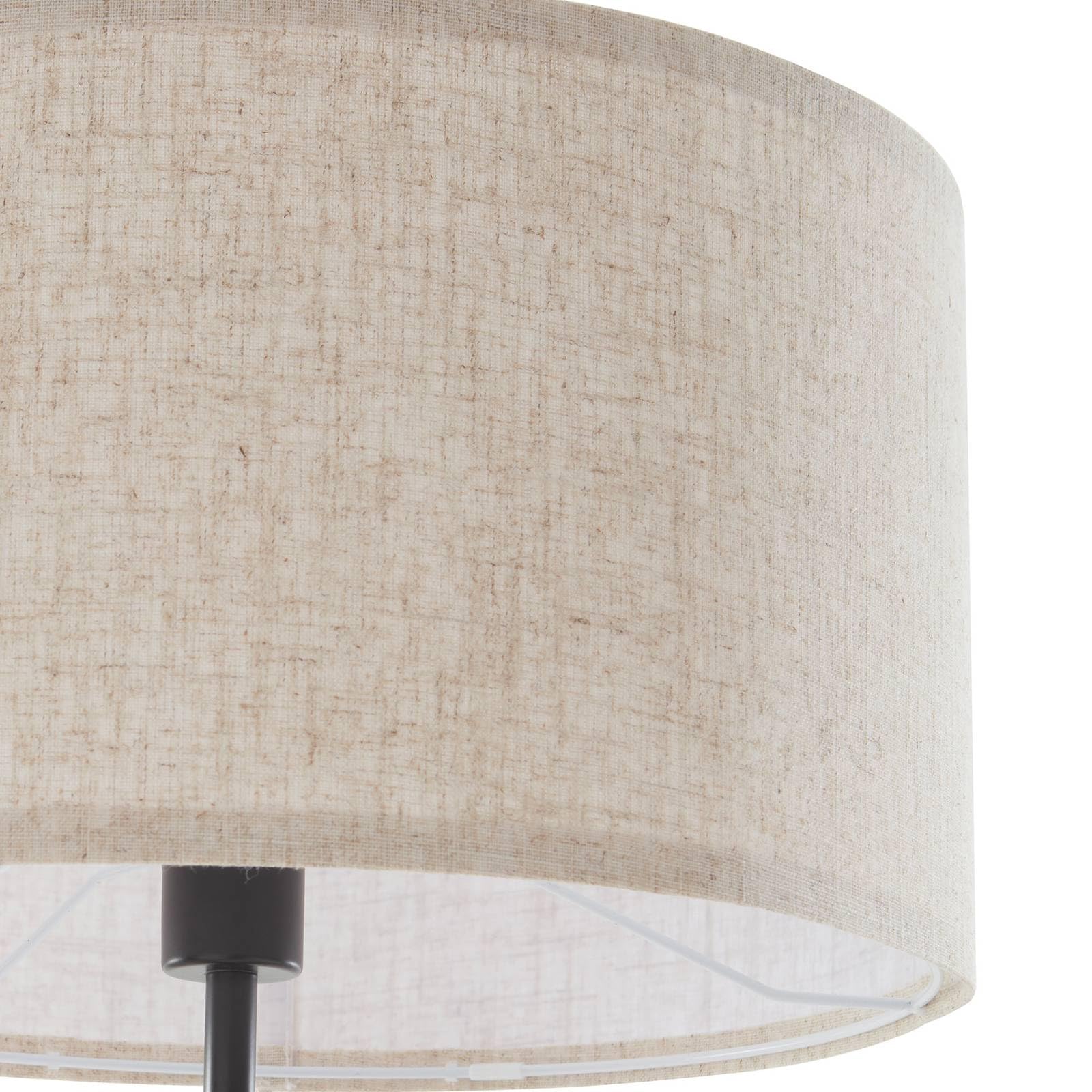 Lampada da tavolo Lindby Sigurd, bianco, tessuto, altezza 54 cm, E27, lampada da tavolo in tessuto | Leroy Merlin