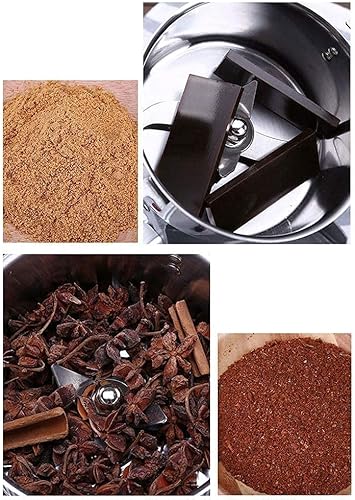 Miniatura 6 de Trituradora de granos de 26.46 oz de alta velocidad, molinillo eléctrico de granos, máquina de polvo, especias, hierbas, 1400 W, 70-300, malla de
