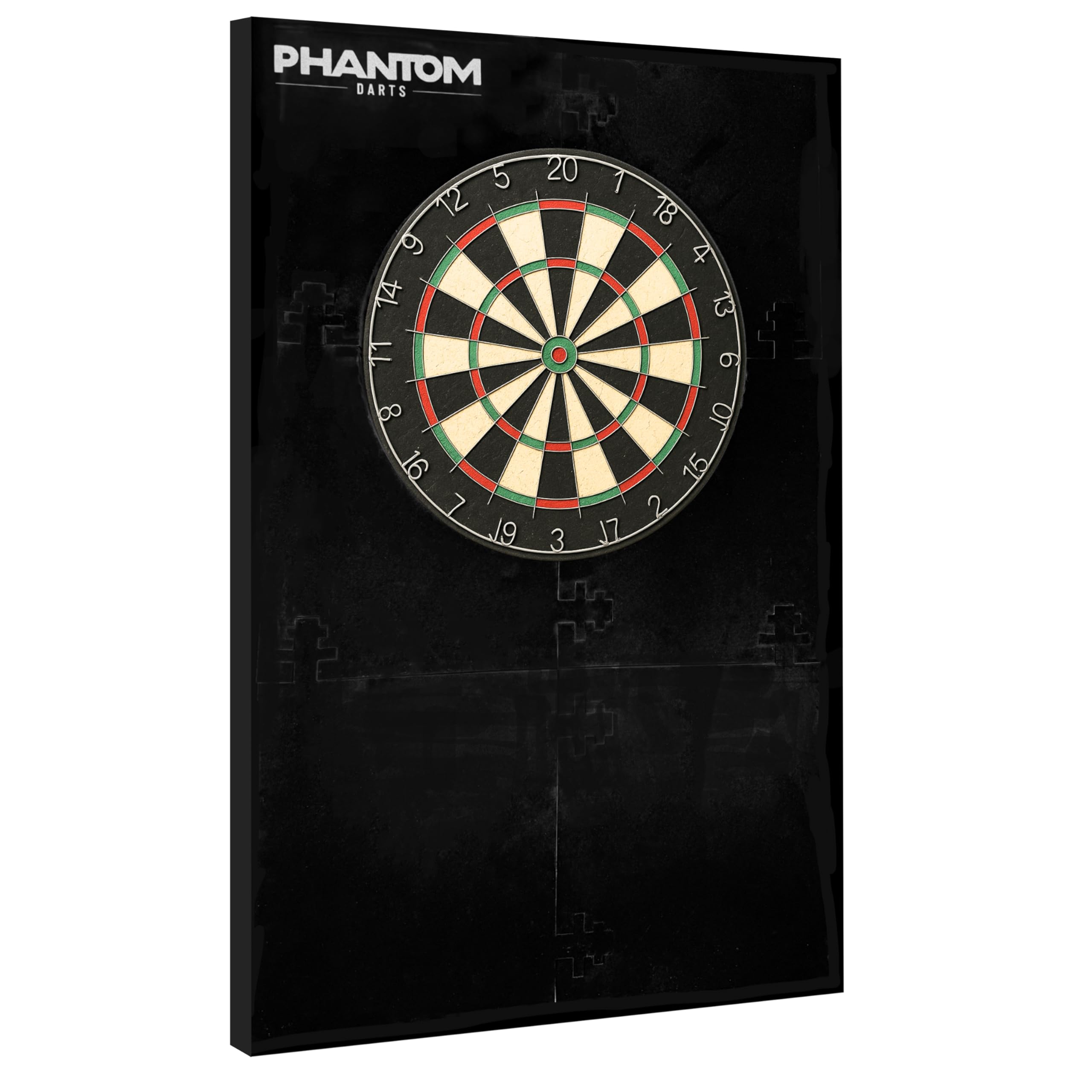 PHANTOM DARTS - Protezione da parete per freccette in schiuma EVA, 6 pezzi, 105 x 70 cm, con rivestimento in feltro per bersagli da 45,1 cm e 45,7 cm, protezione da parete per freccette
