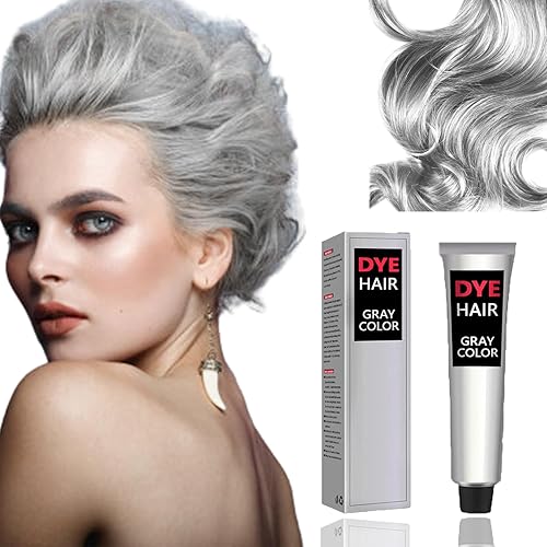 2023 NUEVA crema natural de tinte para el cabello gris plateado, tinte para el cabello gris plateado (1 unidad) disponible en Yaxa Costa Rica