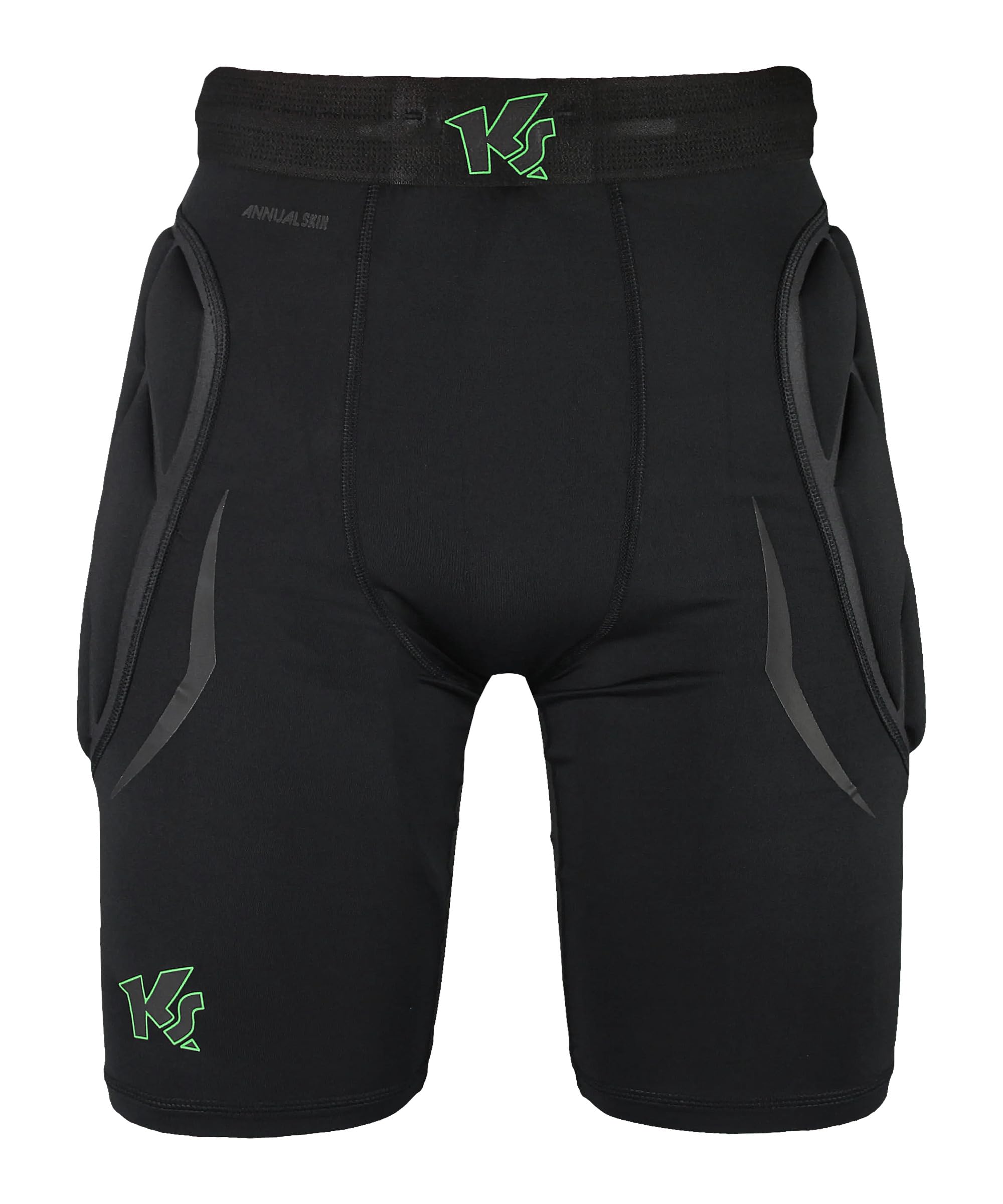 KEEPERsport Torwart Unterziehhose gepolstert Kurze Protektionshose Größe 128-XXL schwarz