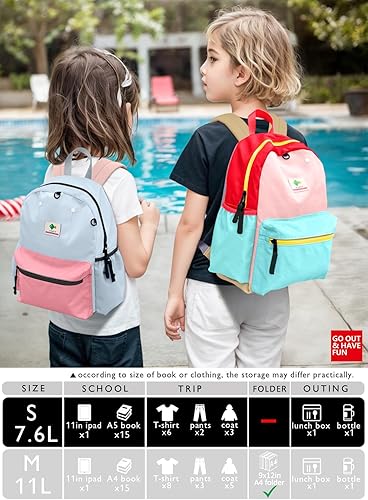 Miniatura 3 de Mochila para niños pequeños de 1 a 3 años mochila para bebé con correa para niños y niñas, arnés antipérdida para caminar, T-algodón Caramelo-s,