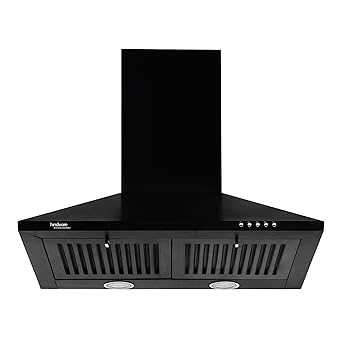 Hindware Smart Appliances | Marvia 60 cm Chimney | 1000 CMH | Pyramid | Push Button | Efficient Dual LED Lamps and Double Baffle Filter | 5 Yrs Warranty on Motor & 2 Yrs on Product (Black)